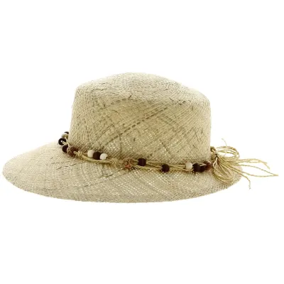 Milos Natural Straw Visor Cap - Traclet Reference: 12631 | Traclet Hat Shop