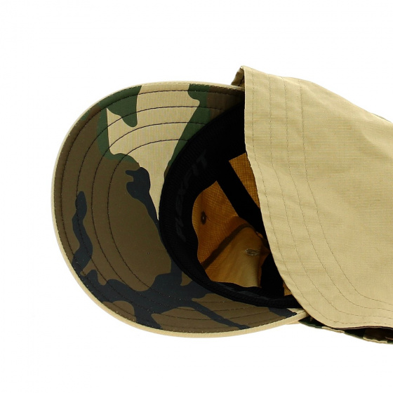 Casquette Cache-nuque Kern Kaki & Camouflage - Brixton
