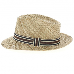 Dan Natural Straw Fedora Hat - Traclet