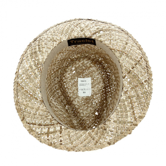 Dan Natural Straw Fedora Hat - Traclet Dan Natural Straw Fedora Hat - Traclet