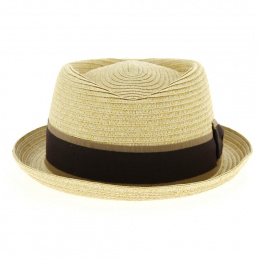 Natural Paper Indian Wells PorkPie Hat - Traclet