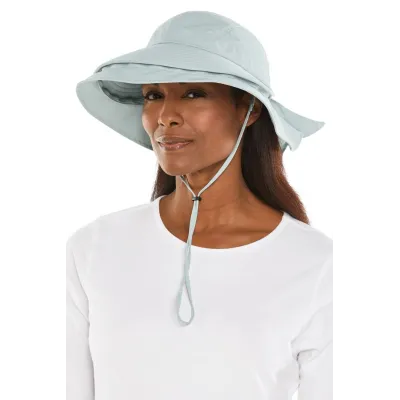 Tatum 2-in-1 UV Protection Visor Cap Green/Gray - Coolibar Reference: 12650 | Chapellerie Traclet