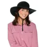 Capeline Travel Sun Anti-UV Noir- Coolibar Reference : 12651 | Chapellerie Traclet