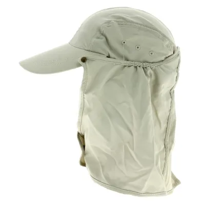 Casquette Cache-Nuque Cache-Cou Sport Beige - Coolibar Reference : 12658 | Chapellerie Traclet