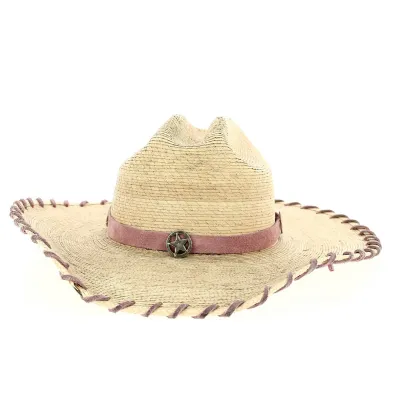 Chapeau Cowboy Sweet Sensation Paille Rose - Bullhide Reference : 12716 | Chapellerie Traclet