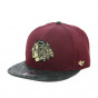 Chicago Blackhawks Burgundy Manta Strapback Cap - 47 Brand