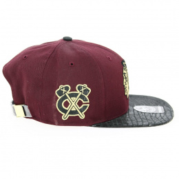Chicago Blackhawks Burgundy Manta Strapback Cap - 47 Brand