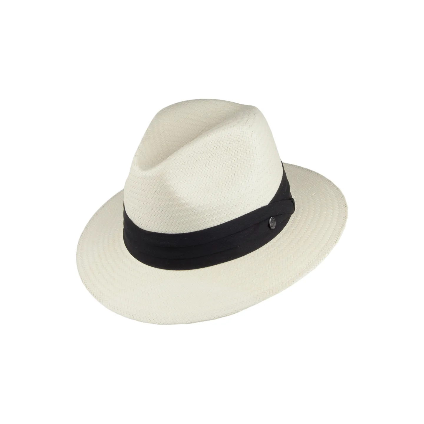 Chapeau Safari en Paille Toyo avec Bandeau Noir
