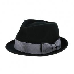 Chapeau Trilby Benoît Feutre Laine Noir - Stetson