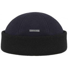 Sparr II Wool & Cashmere Navy Beanie - Stetson