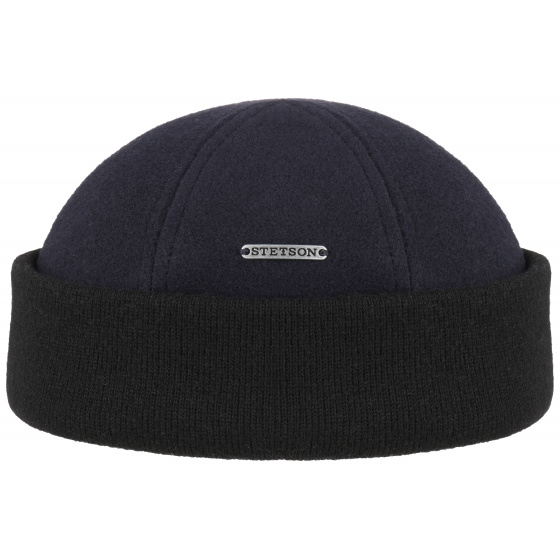 Sparr II Wool & Cashmere Navy Beanie - Stetson