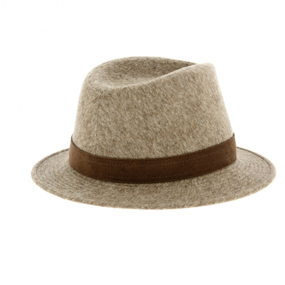 Chapeau Traveller Hamilton Feutre Laine Camel - Broswell