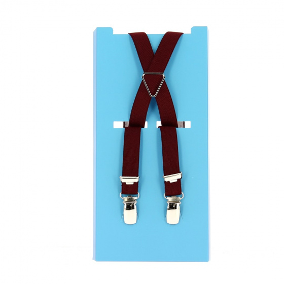 French Fine Plain Suspenders - Smart Paris