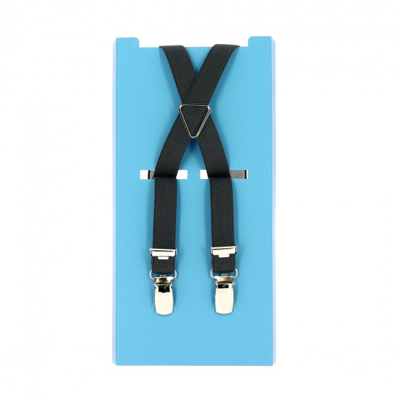 French Fine Plain Suspenders - Smart Paris