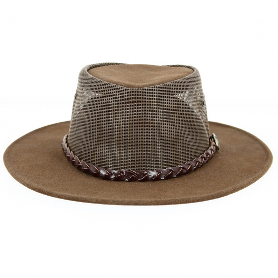 Brown Traveller Hat - Suede Breezer Explorer