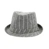 Soho Grigio Cotton & Linen Trilby Hat Gray - Keyone Reference: 12810 | Traclet Hat Shop