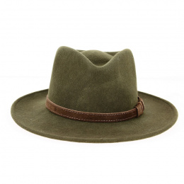 Chapeau Traveller Dundee Feutre Laine Vert - Aussie Apparel