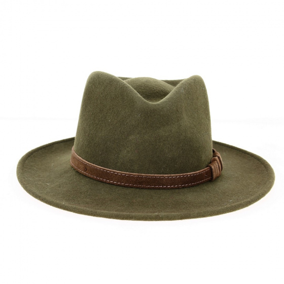 Dundee Traveller Hat Loden Felt - Aussie Apparel