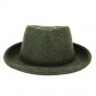 Lysandro Fedora Hat Wool Felt Green - Traclet
