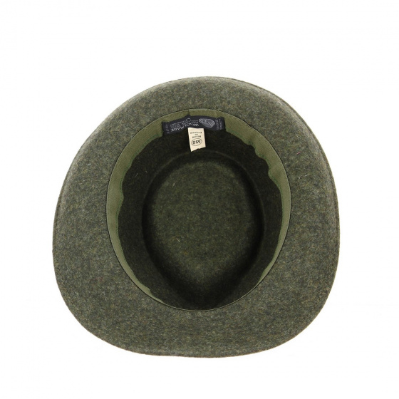 Chapeau Fedora Lysandro Feutre Laine Vert - Traclet Chapeau Fedora Lysandro Feutre Laine Vert - Traclet