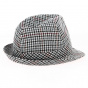 Trilby Houndstooth Wool Felt Hat - Traclet