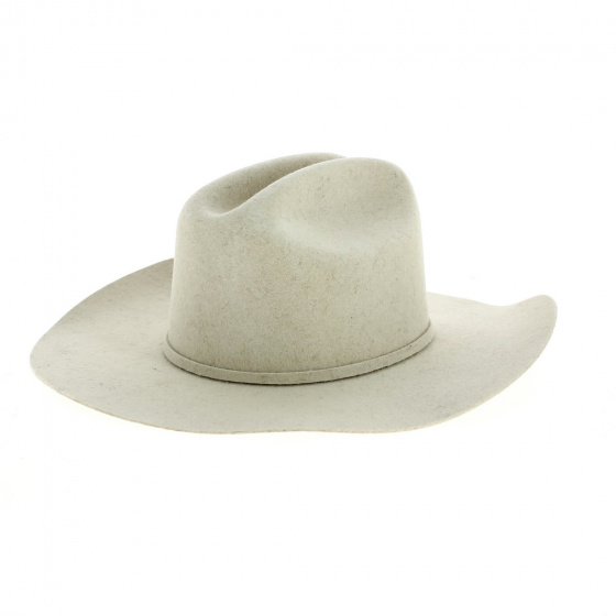 6 Crosses Wool Felt Cowboy Hat Beige - Bullhide 6 Crosses Wool Felt Cowboy Hat Beige - Bullhide