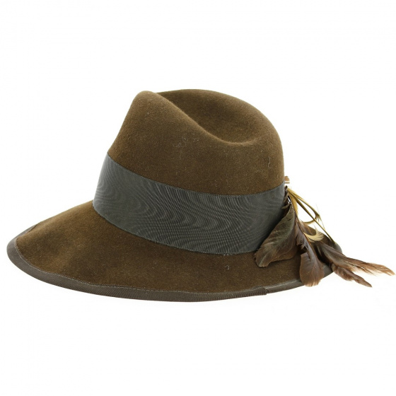 Brown Wool Traveller Hat Capo - Traclet