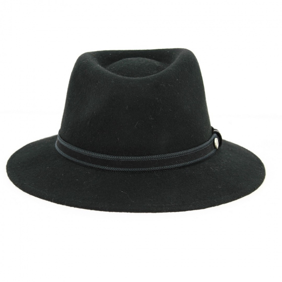 Chapeau Fedora Widem Feutre laine Noir - Traclet