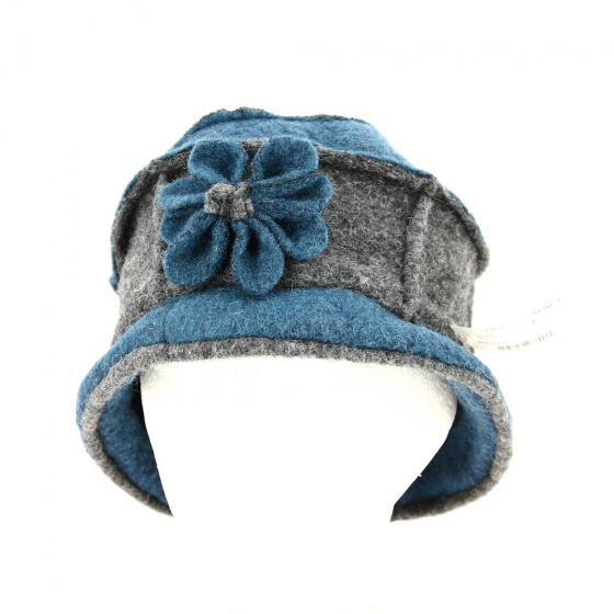 Framar Wool Beanie Gray & Blue - Traclet