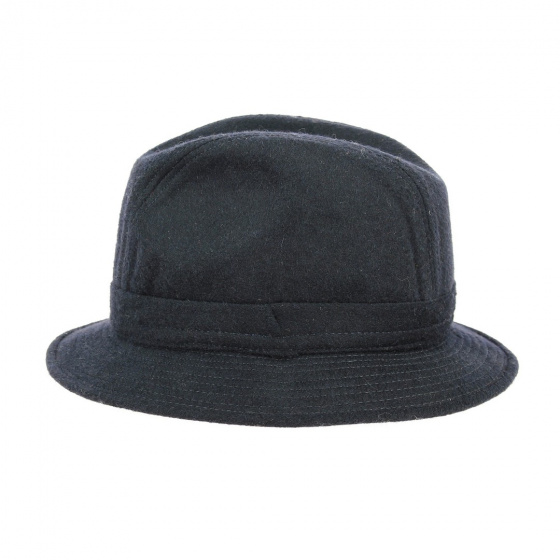 Traveller Bucket Hat Wool Felt Black - Traclet
