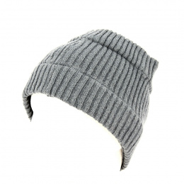 Amonite Cotton Heathered Knit Beanie - Traclet