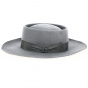 Alsatian Gambler Hat Grey Wool Felt - Traclet