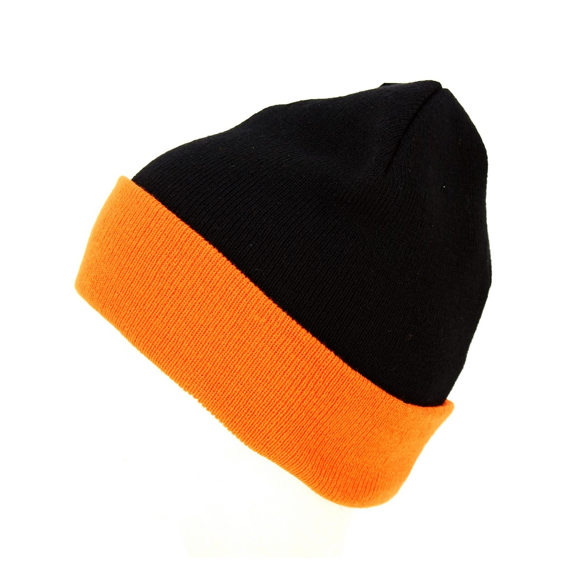 Bonnet - Noir et orange