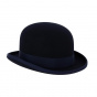 navy bowler hat