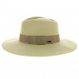 Light Khaki Wool Felt Fedora Hat Joanna - Brixton