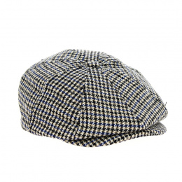 Casquette Gavroche Brood Joe Blue Pieds-de-Poule - Brixton