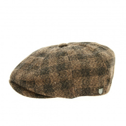 Brood Cap Brown Wool Newsboy Cap - Brixton