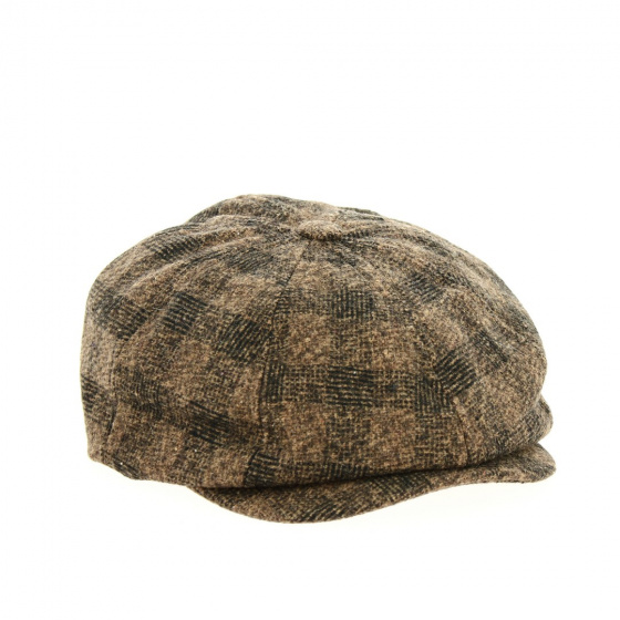 Brood Cap Brown Wool Newsboy Cap - Brixton