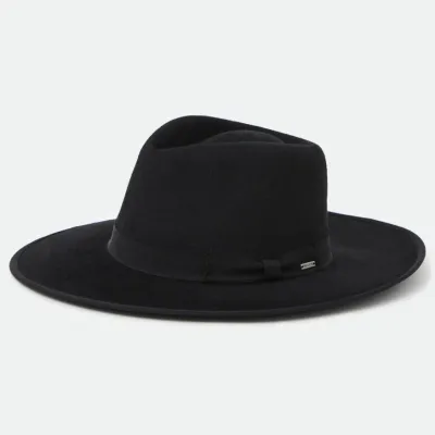 Chapeau Fedora Jo Rancher Feutre Laine Noir - Brixton Reference : 12916 | Chapellerie Traclet