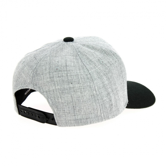 Casquette Snapback Linwood Gris/Noir Chiné - Brixton Casquette Snapback Linwood Gris/Noir Chiné - Brixton