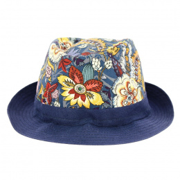 Chapeau Trilby Coton Imprimé Printemps - Traclet