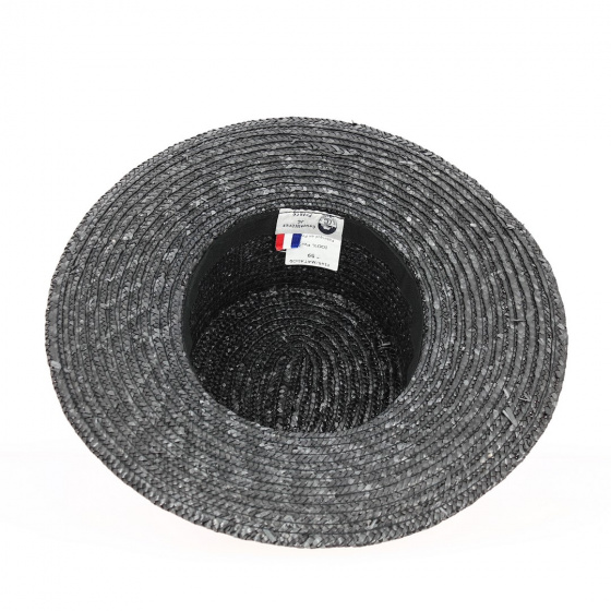 Canotier Apeldoorn Paille Noire - TRACLET