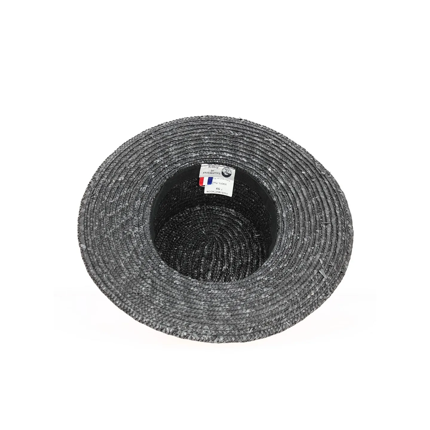 Canotier Apeldoorn Paille Noire - TRACLET Reference : 12931 | Chapellerie Traclet
