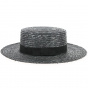 Apeldoorn Black Straw Boater - TRACLET