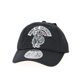 Sons of Anarchy Black Cotton Baseball Cap - Traclet