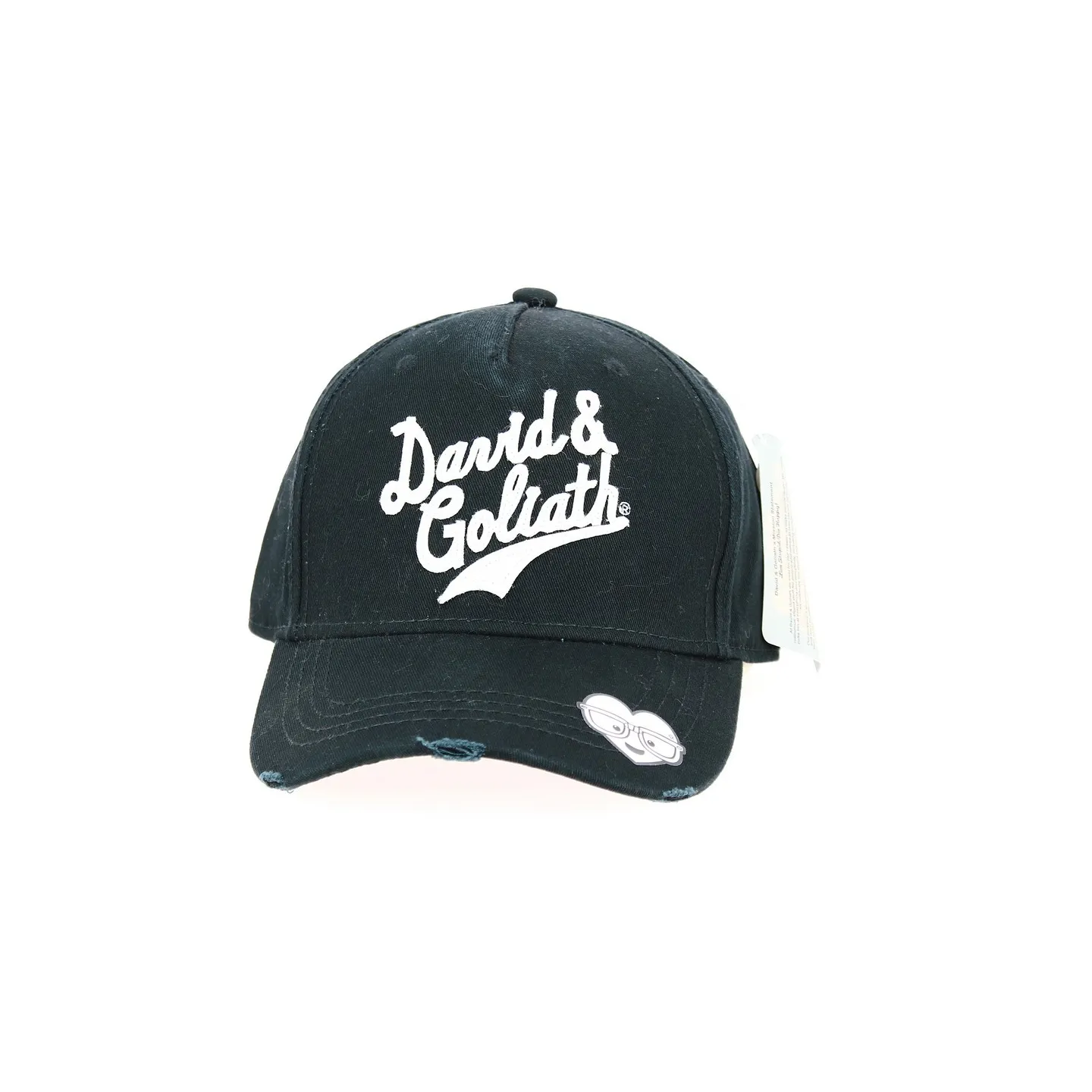 David and Goliath Cotton Black Baseball Cap - Traclet Reference: 12949 | Traclet Hat Shop
