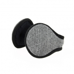 Ear muffs Herringbone Chiné Grey/Black - Traclet