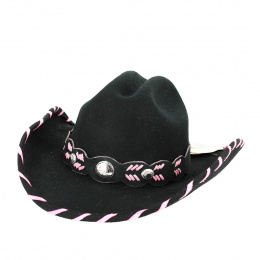 Black Felt Hoedown Cowboy Hat - Bullhide