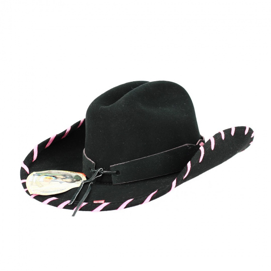 Black Felt Hoedown Cowboy Hat - Bullhide