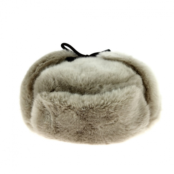 Michel White Acrylic Faux Fur Toque - Traclet